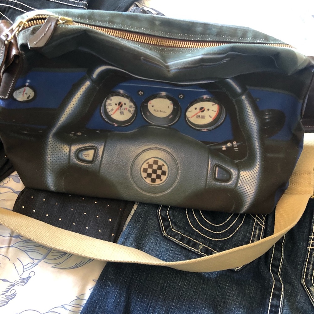 Vintage Paul Smith Painted Messenger bag